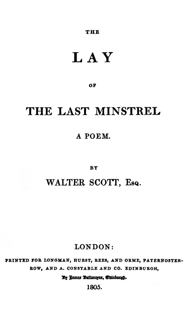 Cover of The Lay of the Last Minstrel