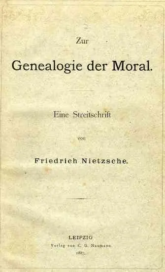 Cover of On the Genealogy of Morality