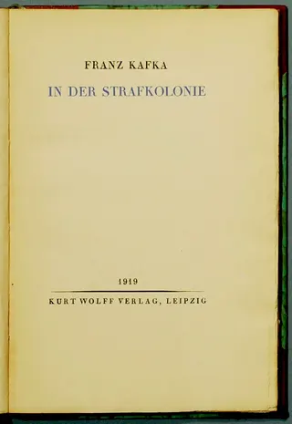 Cover of In the Penal Colony