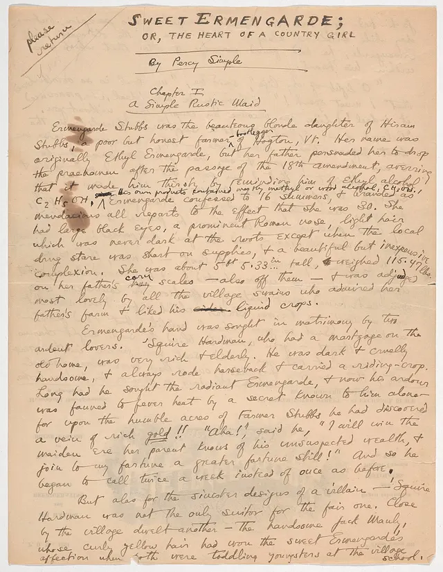 Cover of Sweet Ermengarde; or, The Heart of a Country Girl