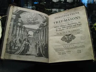 Cover of The Constitutions of the Free-Masons. Containing the History, Charges, Regulations, &c. of that Most Ancient and Right Worshipful Fraternity. For the Use of the Lodges.