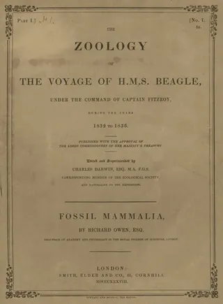 Cover of Zoology of the Voyage of H.M.S. Beagle