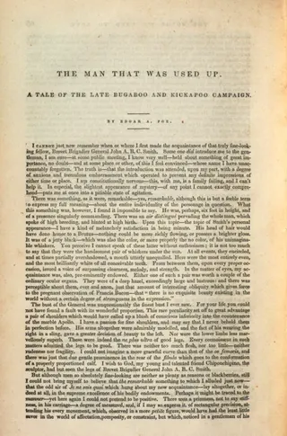 Cover of The man that was used up