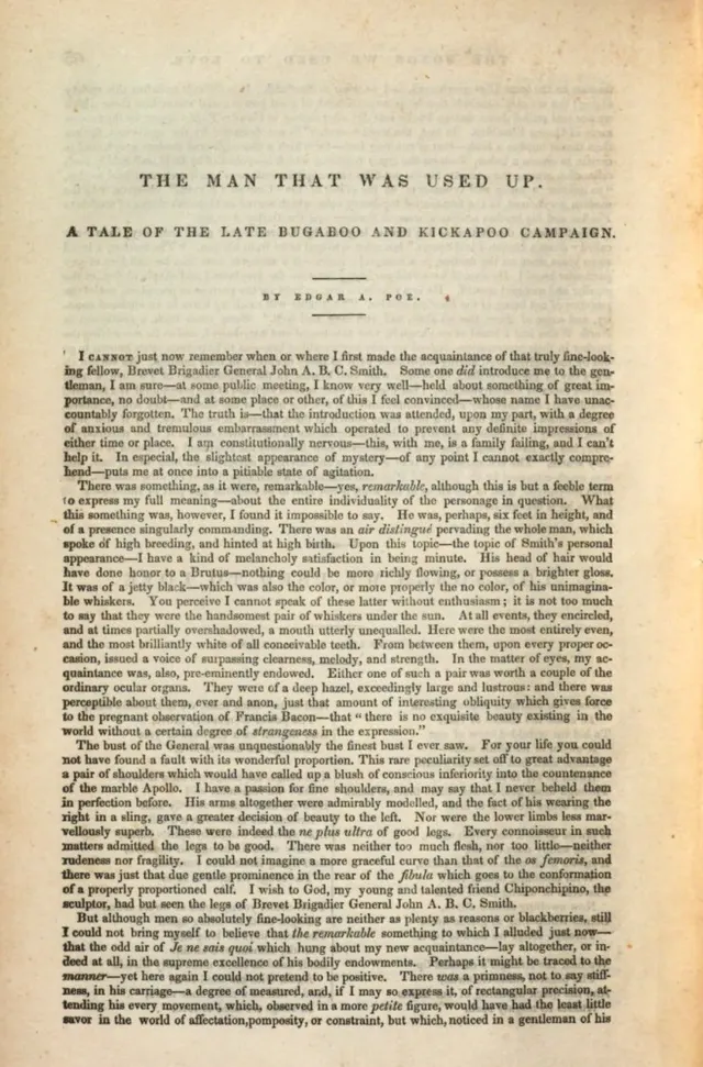 Cover of The man that was used up