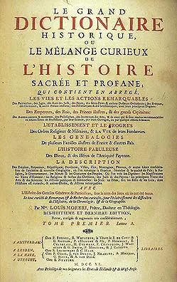 Cover of Le grand dictionaire historique
