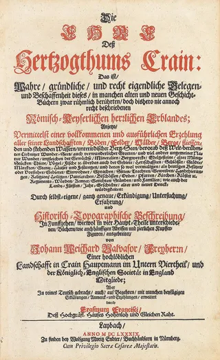 Cover of Die Ehre dess Hertzogthums Crain