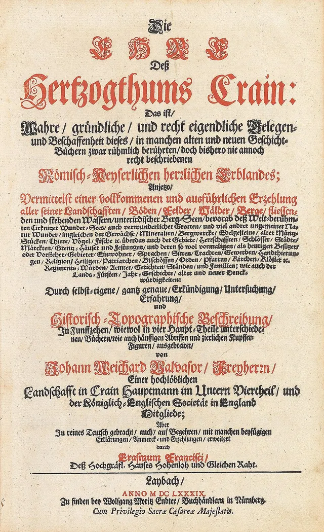 Cover of Die Ehre dess Hertzogthums Crain
