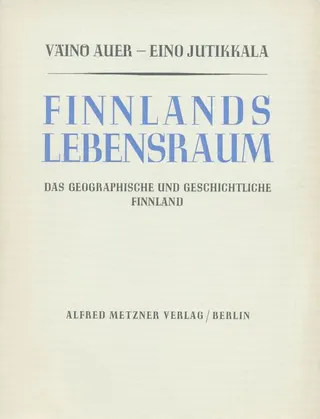 Cover of Finnlands Lebensraum
