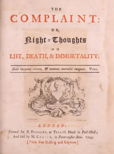 Cover of The Complaint: or, Night-Thoughts on Life, Death, & Immortality