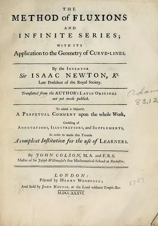 Cover of The Method of Fluxions and Infinite Series; with its Application to the Geometry of Curve‐lines