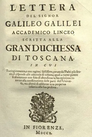 Cover of Letter to the Grand Duchess Christina