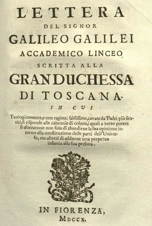 Cover of Letter to the Grand Duchess Christina