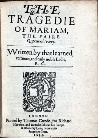 Cover of The Tragedy of Mariam, the Fair Queen of Jewry