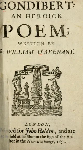 Cover of Gondibert