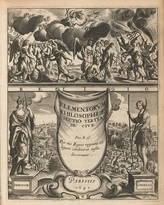 Cover of Elementorvm philosophiæ sectio tertia de cive