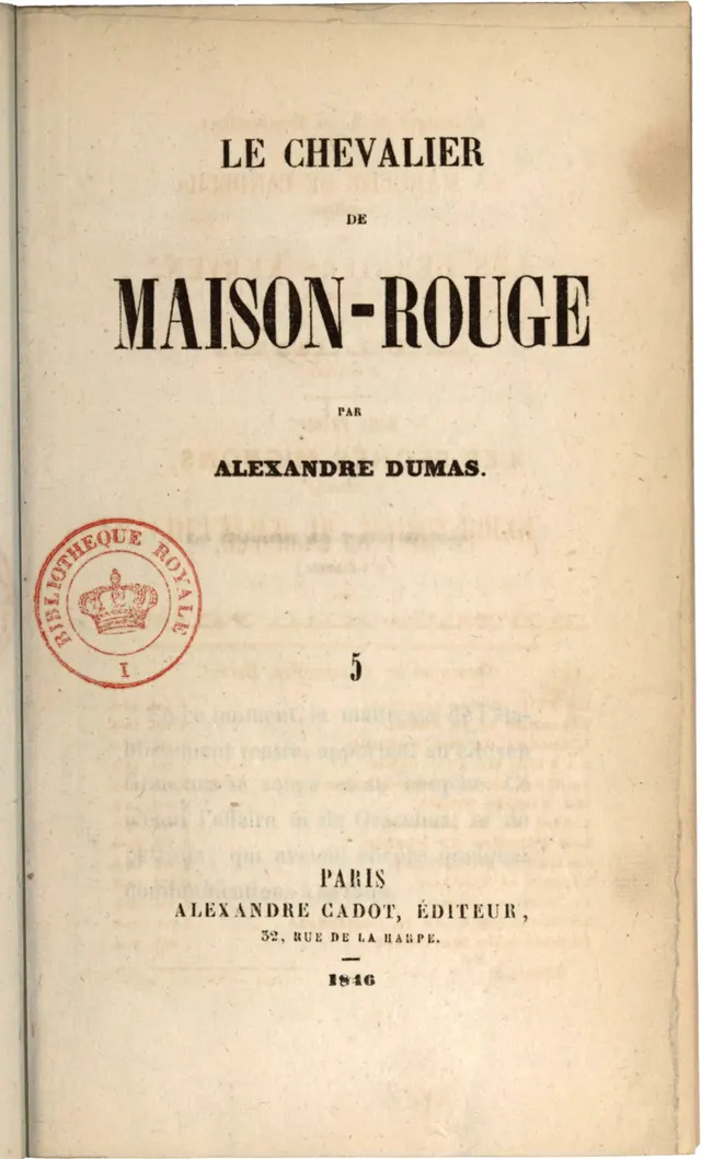 Cover of Le Chevalier de Maison-Rouge