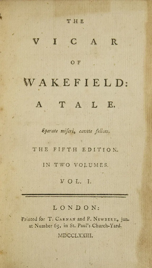 Cover of The Vicar of Wakefield