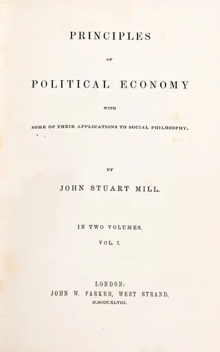 Cover of Principles of Political Economy