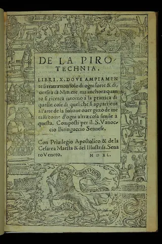 Cover of De la pirotechnia