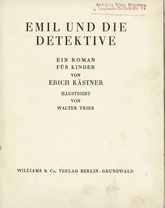 Cover of Emil and the Detectives