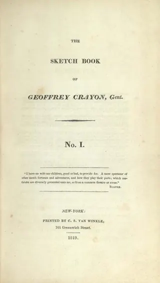 Cover of the sketch book of geoffrey crayon, gent.