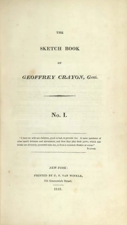 Cover of the sketch book of geoffrey crayon, gent.