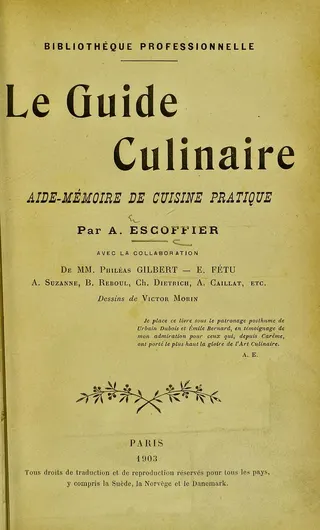 Cover of Le Guide Culinaire