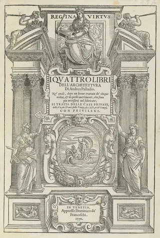 Cover of I quattro libri dell'architettura