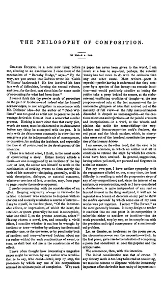 Cover of The Philosophy of Composition