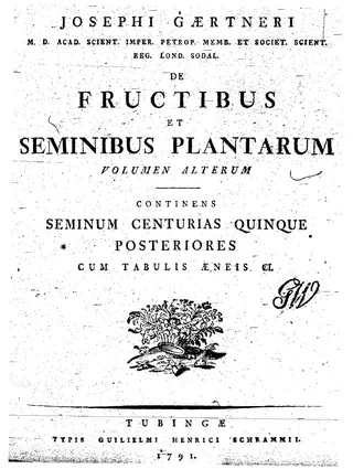 Cover of De fructibus et seminibus plantarum