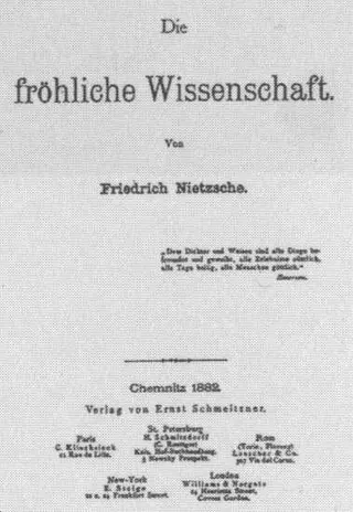 Cover of The Gay Science