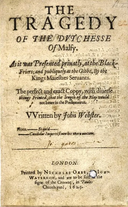 Cover of The Duchess of Malfi