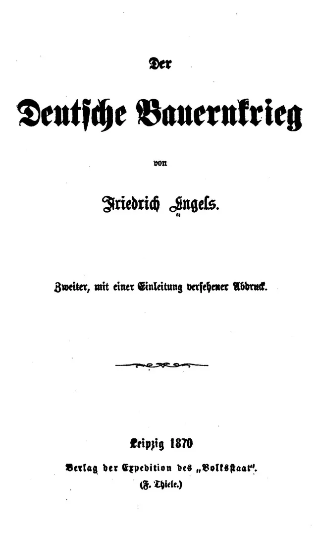 Cover of The peasant war in Germany