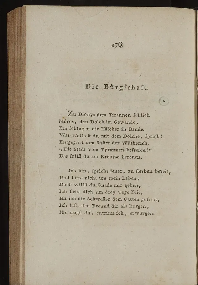 Cover of Die Bürgschaft