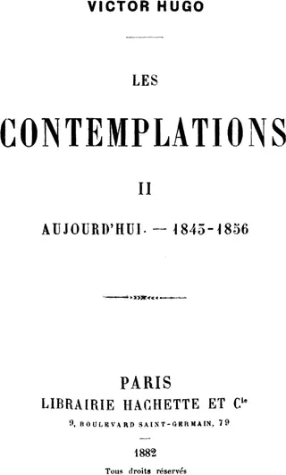 Cover of Les Contemplations