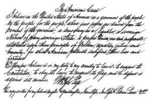 Cover of The American's creed