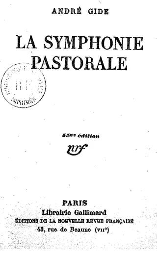 Cover of La Symphonie pastorale