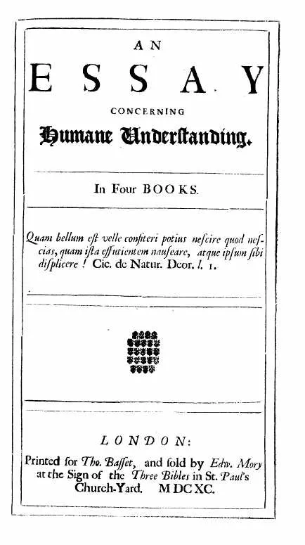 Cover of An Essay Concerning Human Understanding