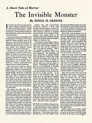 Cover of The Horror at Martin's Beach
