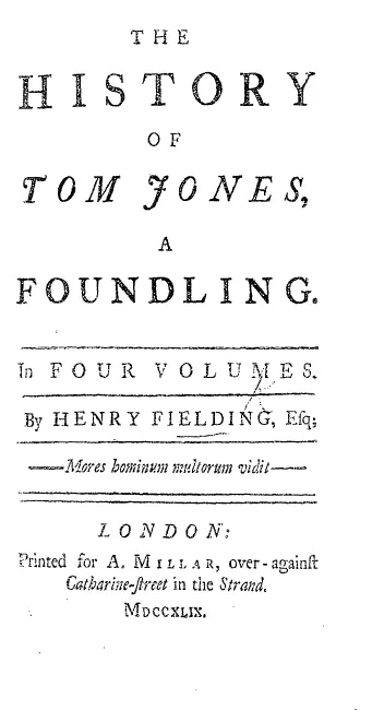 Cover of The History of Tom Jones, a Foundling