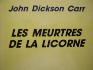Cover of The Unicorn Murders