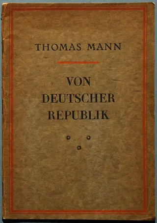 Cover of On the German Republic