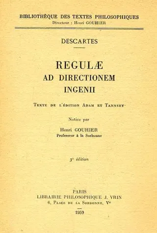 Cover of Rēgulae ad dīrectiōnem ingeniī